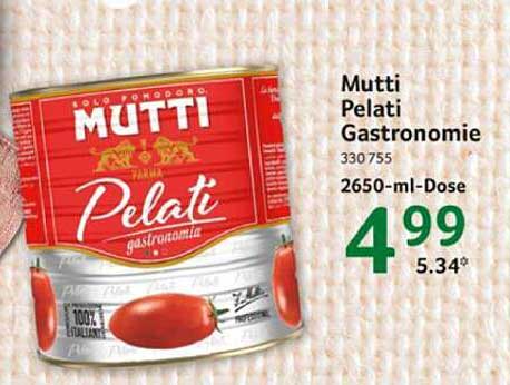 Mutti Pelati Gastronomie 2650-ml-Dose
