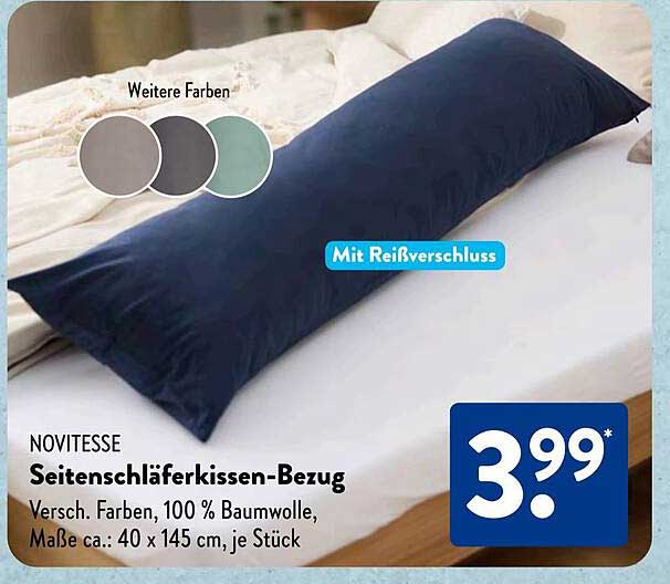 Novitesse Seitenschläferkissen-Bezug