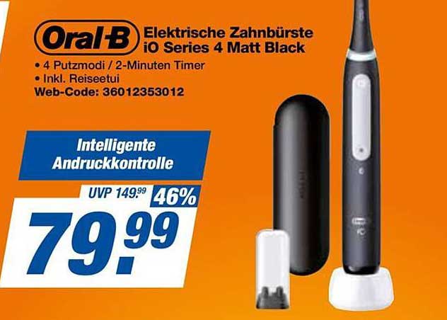 Oral-B Elektrische Zahnbürste iO Series 4 Matt Black