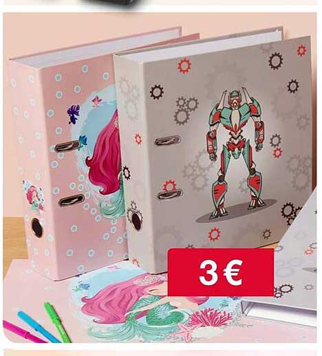 Ordner mit kreativen Motiven für 3 €
