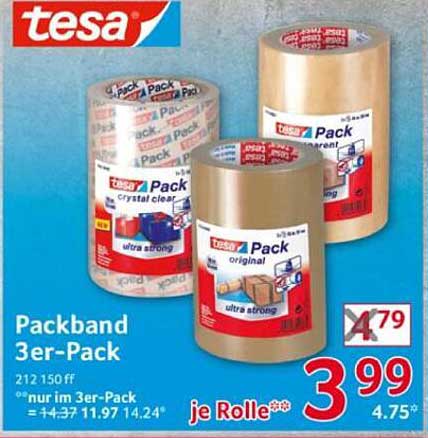 Packband 3er-Pack von tesa