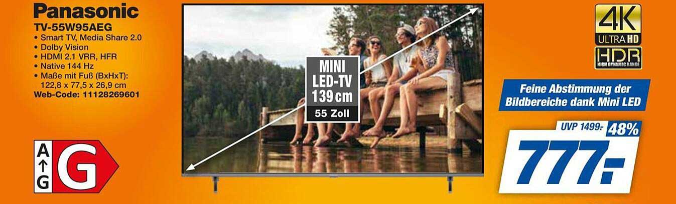Panasonic TV-55W95AEG - 55 Zoll Mini LED TV