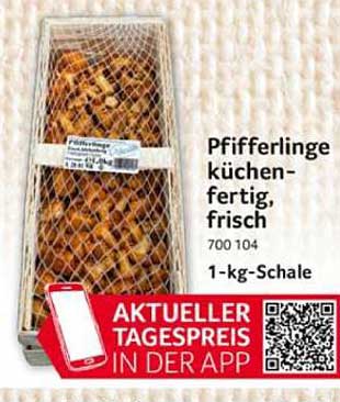 Pfifferlinge küchenfertig, frisch, 1-kg-Schale