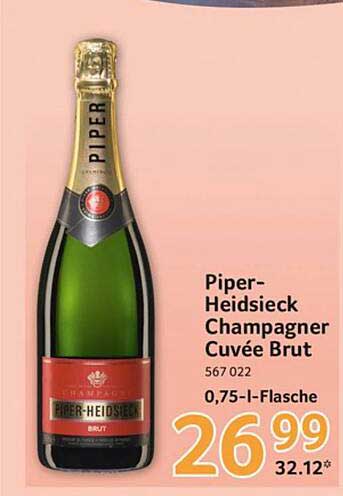 Piper-Heidsieck Champagner Cuvée Brut 0,75 l-Flasche