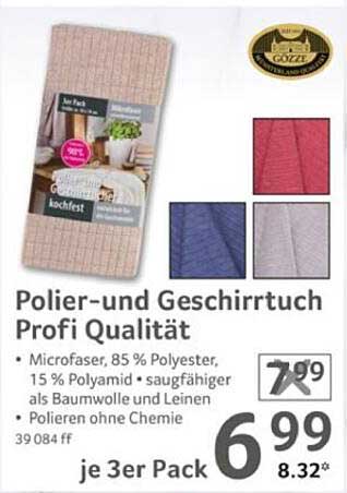 Polier- und Geschirrtuch Profi Qualität