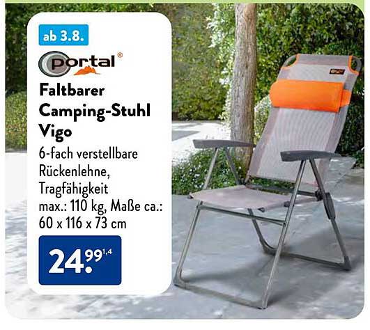 Portal Faltbarer Camping-Stuhl Vigo