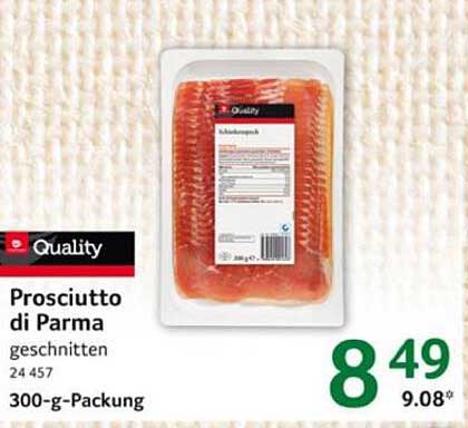 Prosciutto di Parma 300-g-Packung - Geschnitten