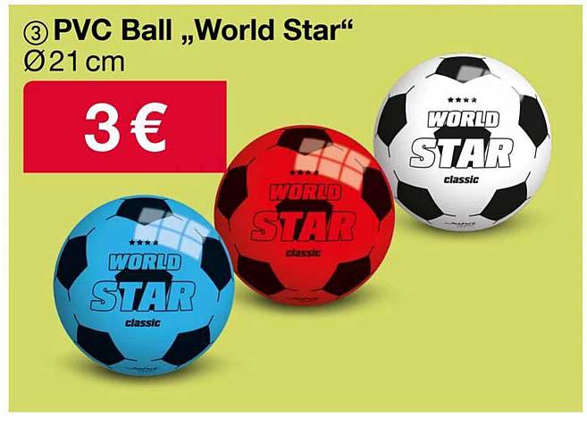 PVC Ball "World Star" Ø21 cm