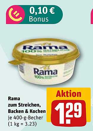 Rama zum Streichen, Backen & Kochen 400-g-Becher