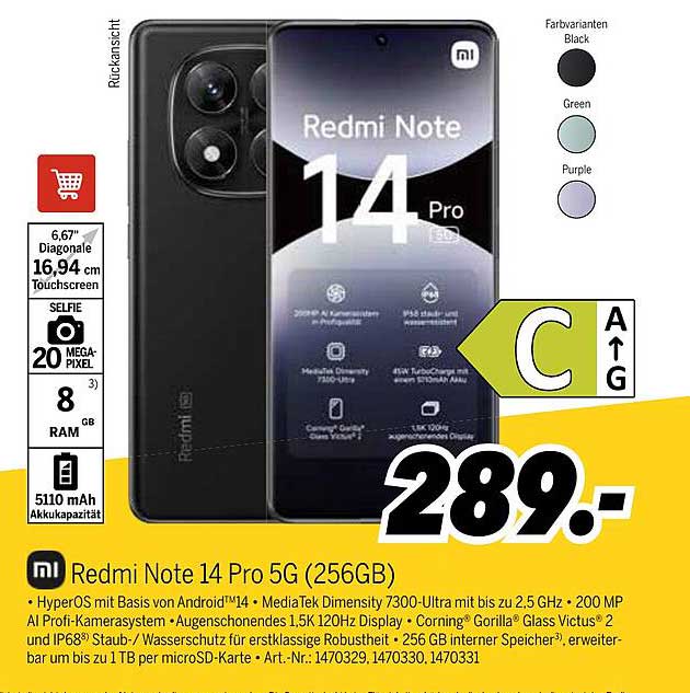 Redmi Note 14 Pro 5G (256GB)