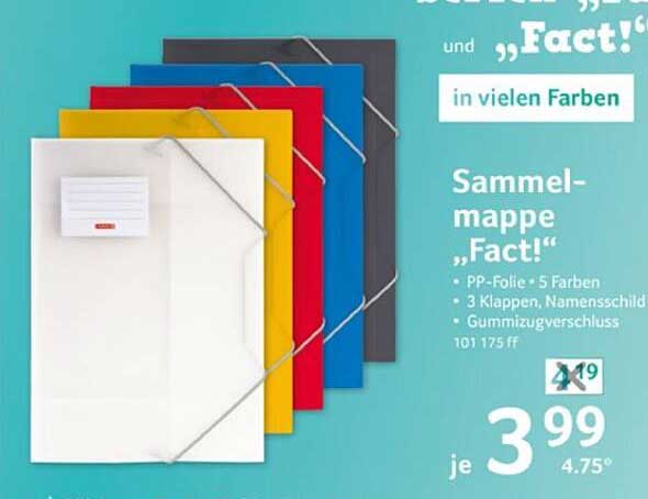 Sammelmappe „Fact!“ in vielen Farben