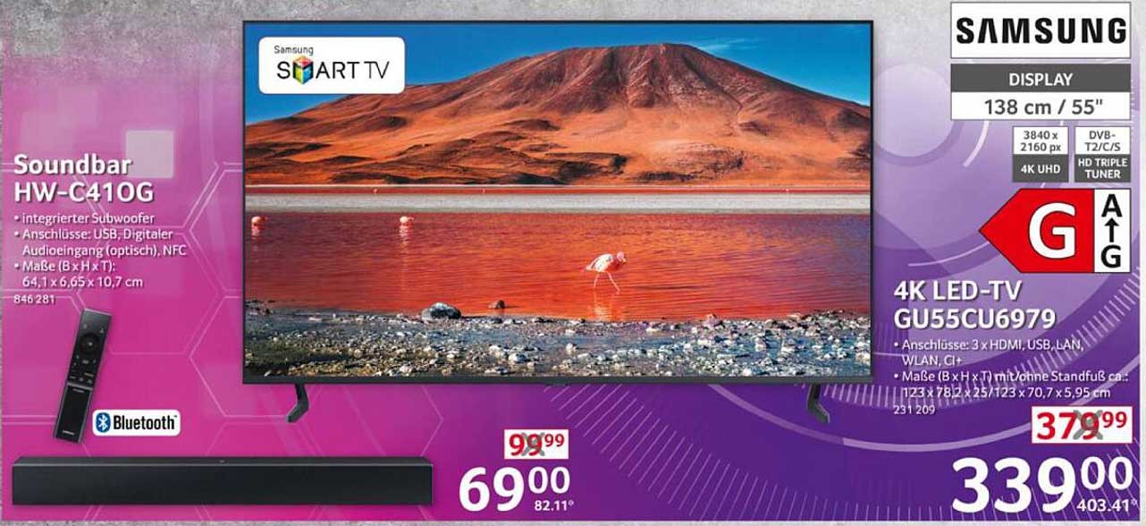 Samsung 4K LED-TV GU55CU6979 - 138 cm (55")