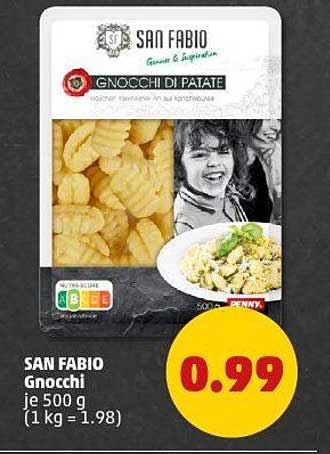SAN FABIO Gnocchi 500 g für nur 0,99 €