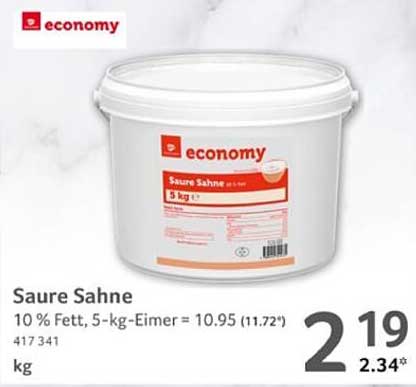 Sauere Sahne 5 kg von economy