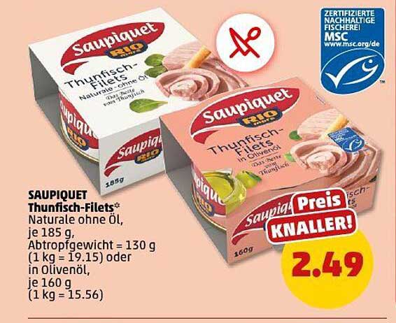 SAUPIQUET Thunfisch-Filets – Natürliche Köstlichkeit zum Sparpreis