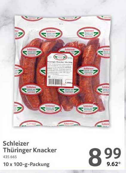 Schleizer Thüringer Knacker 10 x 100-g-Packung