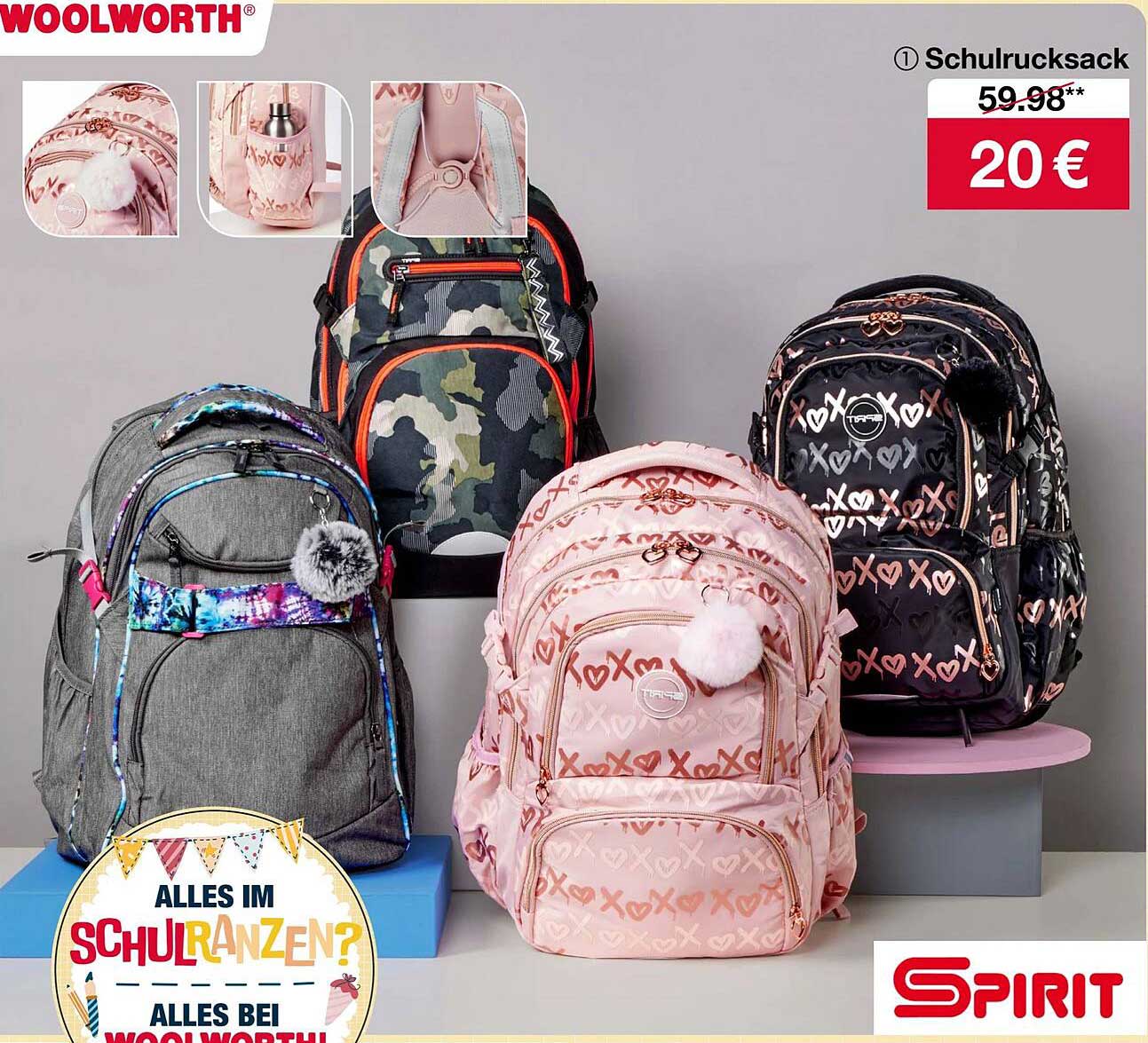 Schulrucksack Spirit – Ideal für die Schule und Freizeit