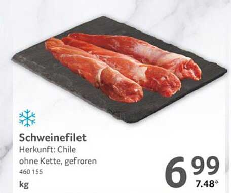 Schweinefilet aus Chile – ohne Kette, gefroren