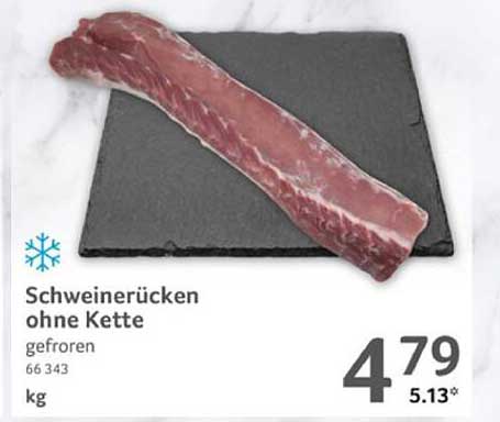 Schweinerücken ohne Kette - gefroren