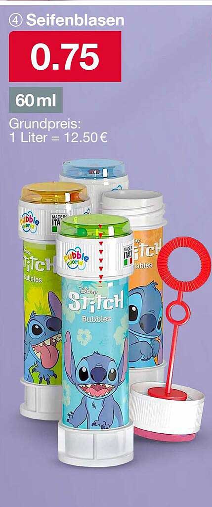 Seifenblasen mit Stitch – Spaß für Groß und Klein