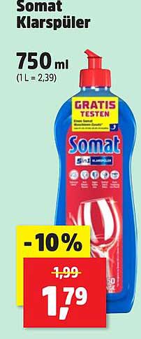 Somat Klarspüler 750 ml - Jetzt zum Sonderpreis!