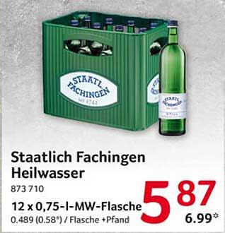 Staatlich Fachingen Heilwasser 12 x 0,75-l-MW-Flasche