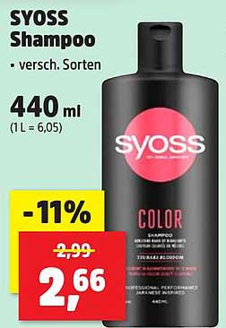 SYOSS Shampoo - 440 ml, verschiedene Sorten