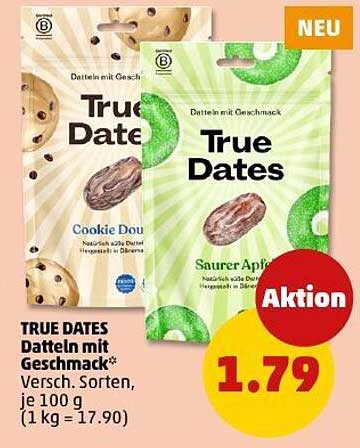 TRUE DATES Datteln mit Geschmack - Verschiedene Sorten 100 g