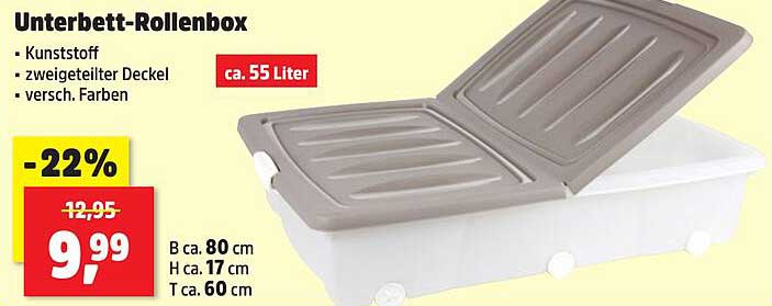Unterbett-Rollenbox