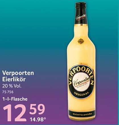 Verpoorten Eierlikör 20 % Vol. 1-Liter-Flasche
