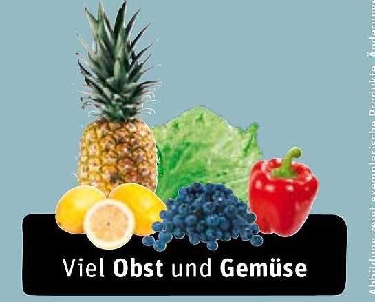 Viel Obst und Gemüse