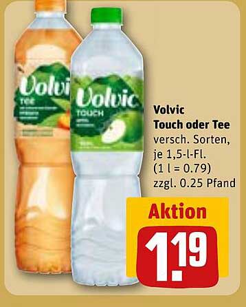 Volvic Touch oder Tee 1,5-l-Fl.