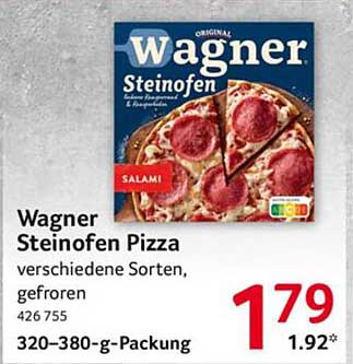 Wagner Steinofen Pizza – Verschiedene Sorten, gefroren
