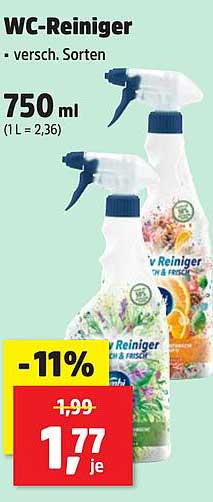 WC-Reiniger - versch. Sorten