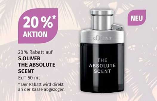 20% Rabatt auf S.OLIVER THE ABSOLUTE SCENT EdT 50 ml