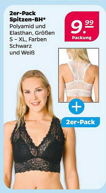 2er-Pack Spitzen-BH*