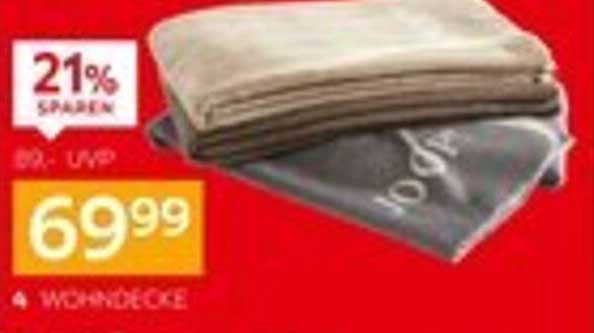 4 Wohndecken für nur 69,99 € - 21 % sparen!