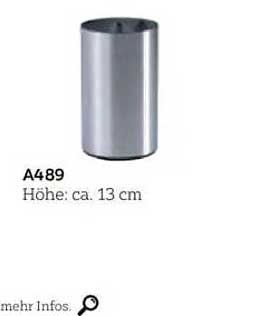 A489 - Eleganter Stiftbecher aus Metall