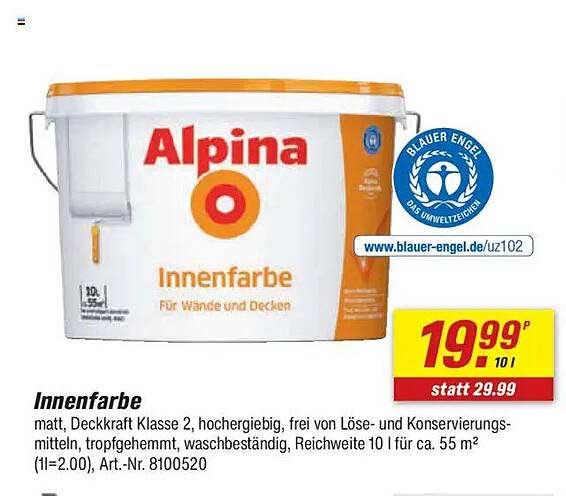 Alpina Innenfarbe 10 l