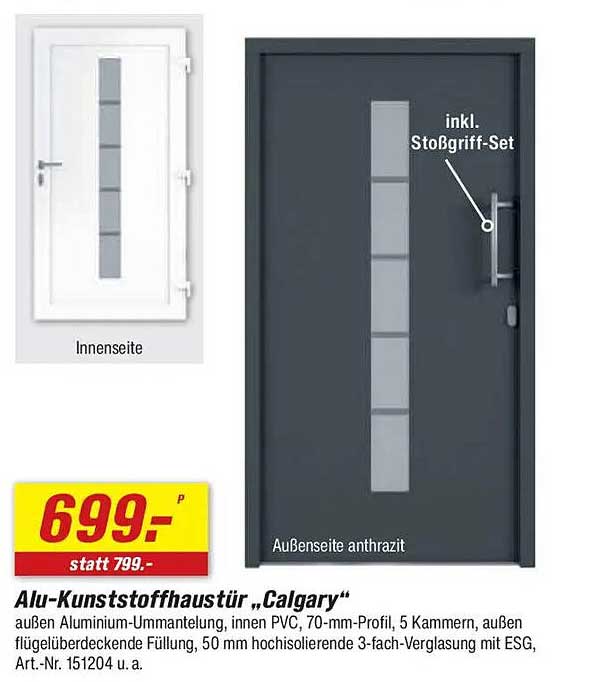 Alu-Kunststoffhaustür „Calgary“
