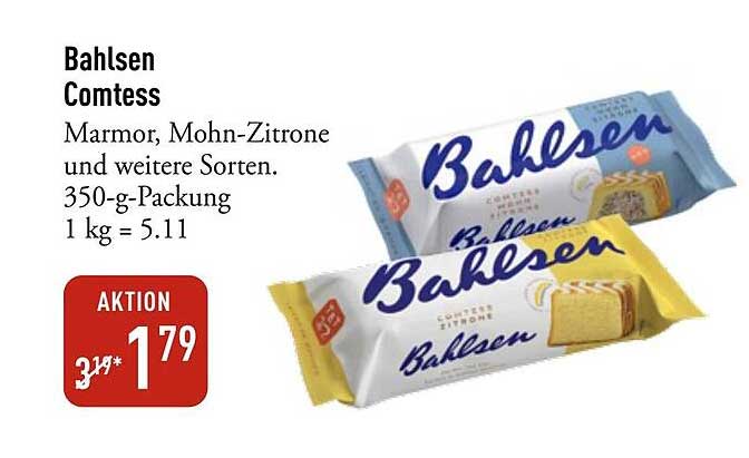 Bahlsen Comtess - Marmor, Mohn-Zitrone und weitere Sorten