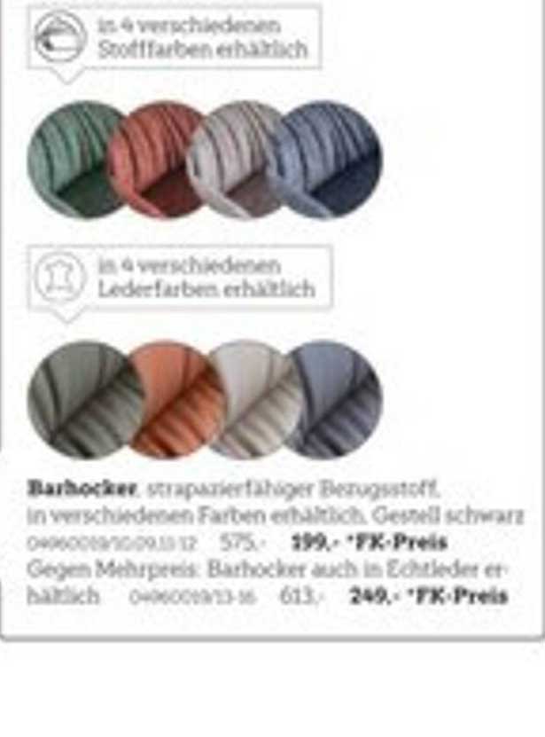 Barhocker in verschiedenen Farben erhältlich