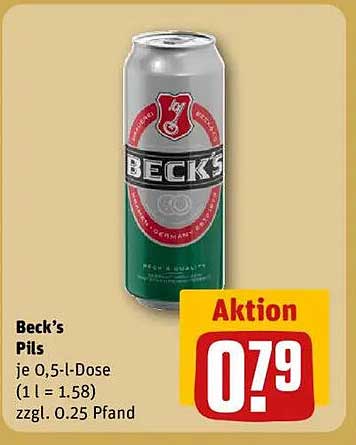 Beck’s Pils 0,5-L-Dose