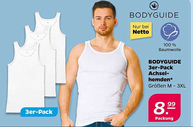 BODYGUIDE 3er-Pack Achselhemden*
