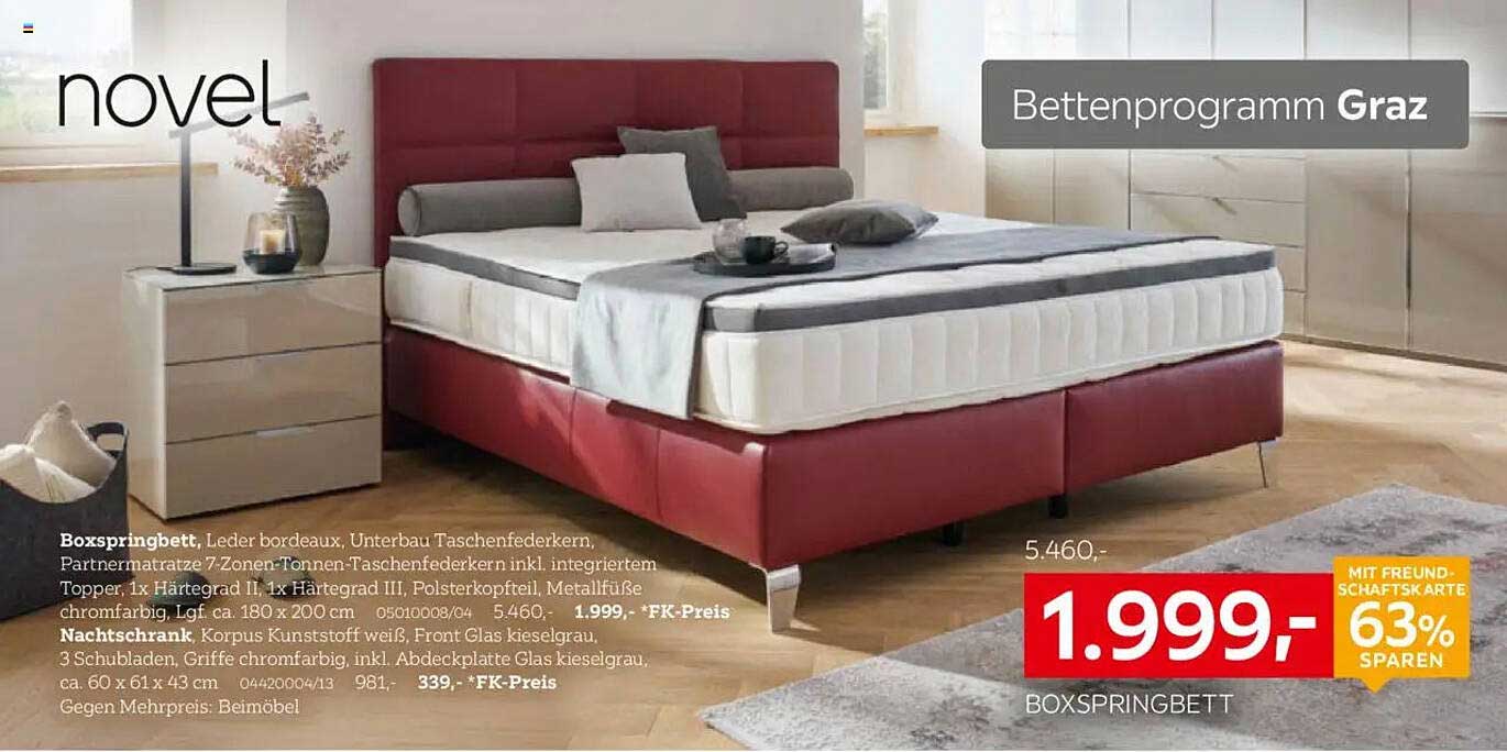 Boxspringbett Graz - Mit 63% Ersparnis!