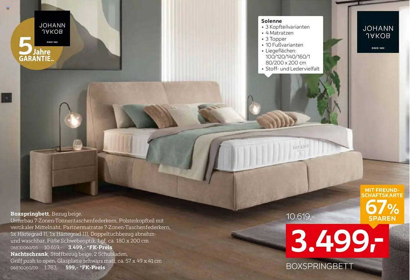 Boxspringbett Solenne