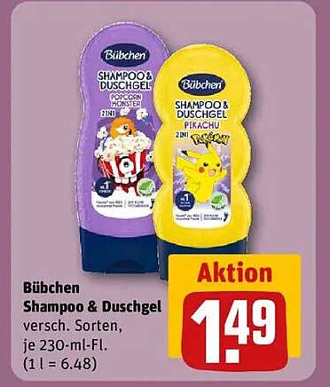Bübschen Shampoo & Duschgel in verschiedenen Sorten