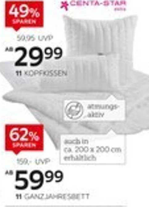 CENTA-STAR Kissen und Ganzjahresbett