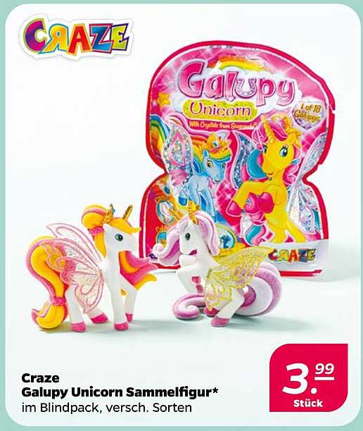 Craze Galupy Unicorn Sammelfigur* im Blindpack, versch. Sorten