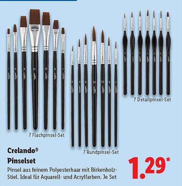Crelando Pinselset